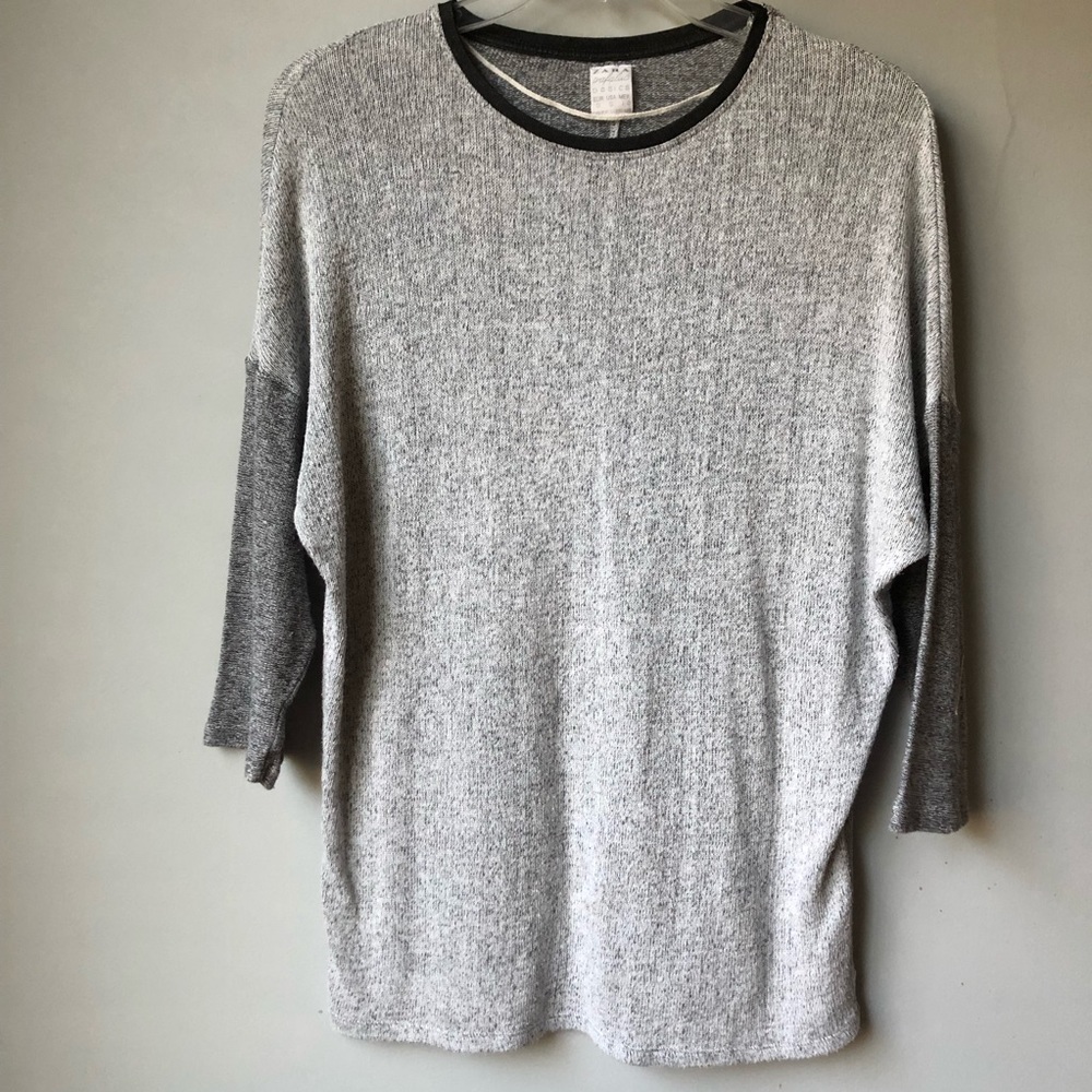 Zara 3/4 Sleeve Sweater Top
